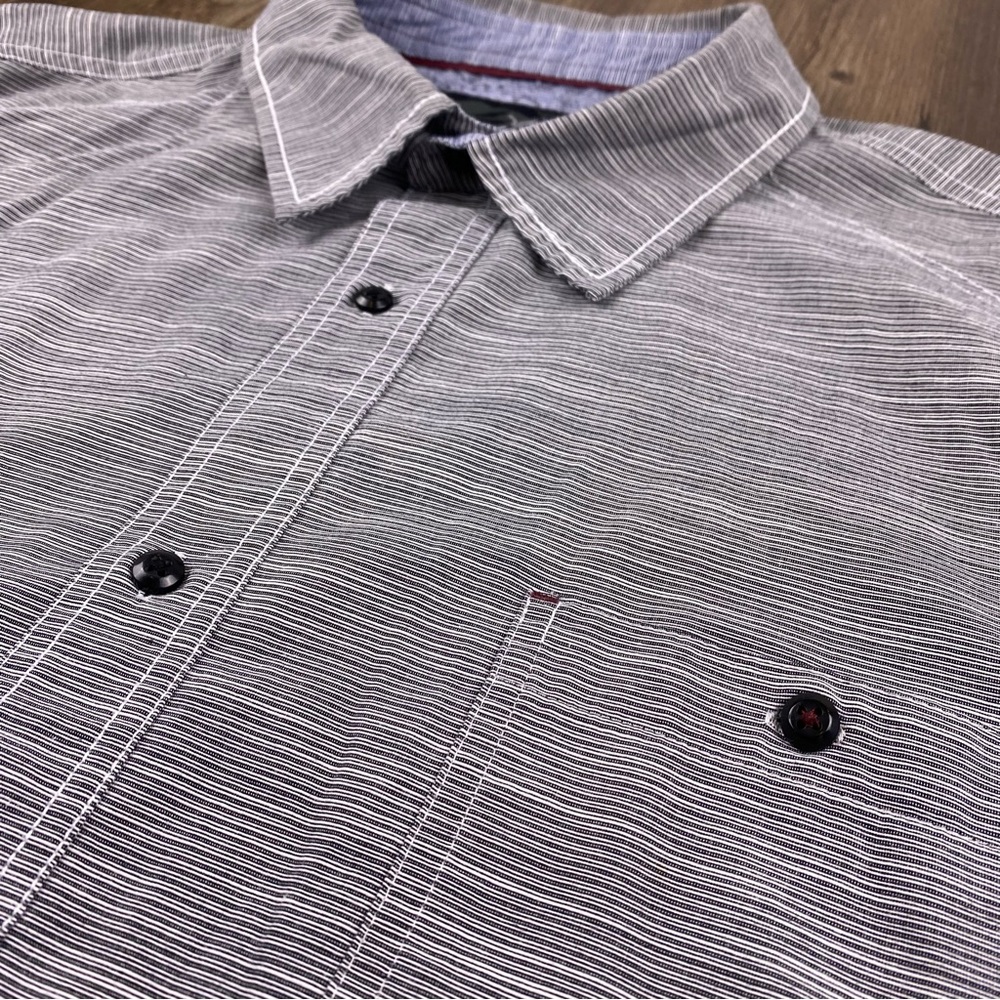 Drill NYC Men’s Short Sleeve Casual Button Down Shirt Light Weight Size 3XLB - Picture 3 of 10